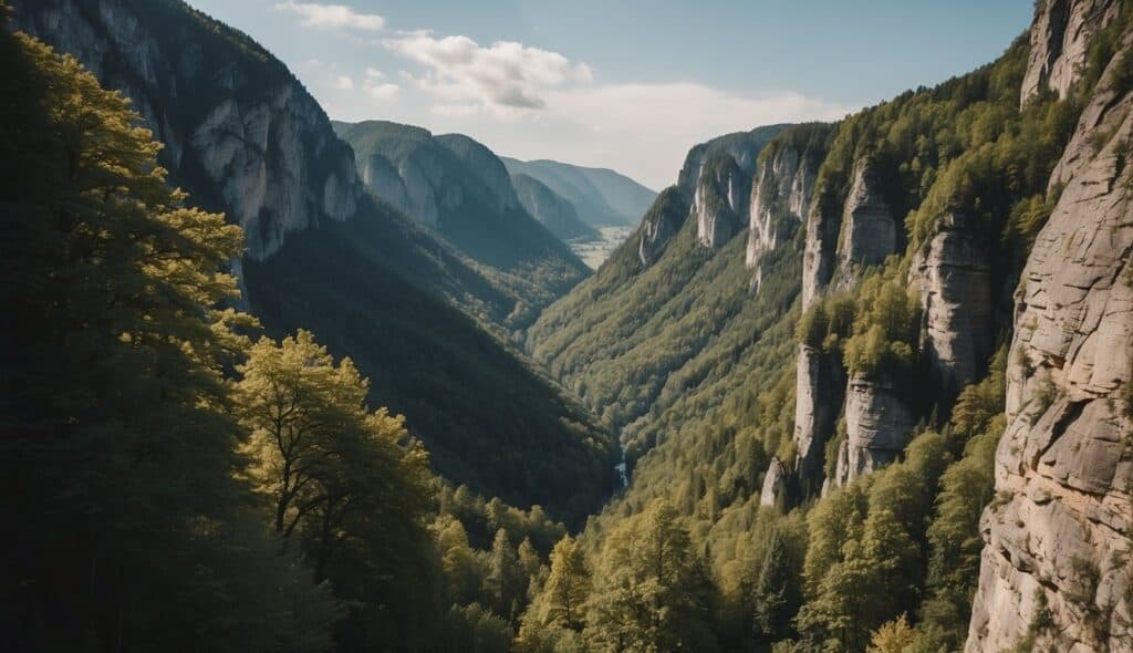 Spectacular climbing areas in Germany, with towering cliffs and challenging rock formations